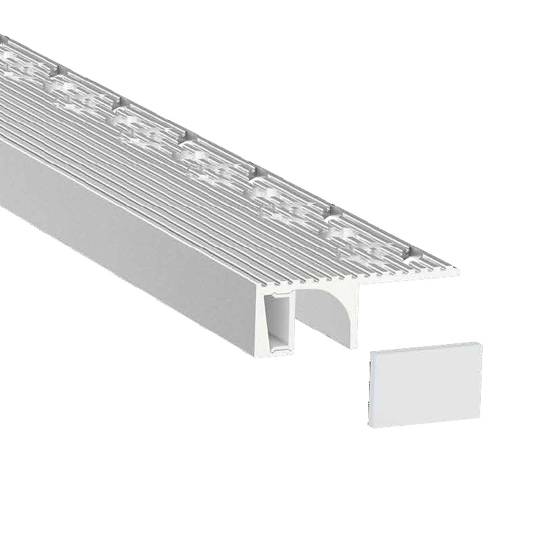 Stair Nosing LED Profile With Side Trim For 10mm Strip Lights